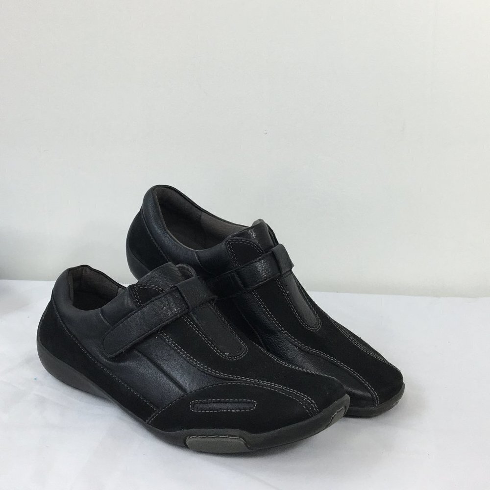 Naturalizer Natural Soul Black Leather Suede Shoes Size 7.5 GREAT Condition